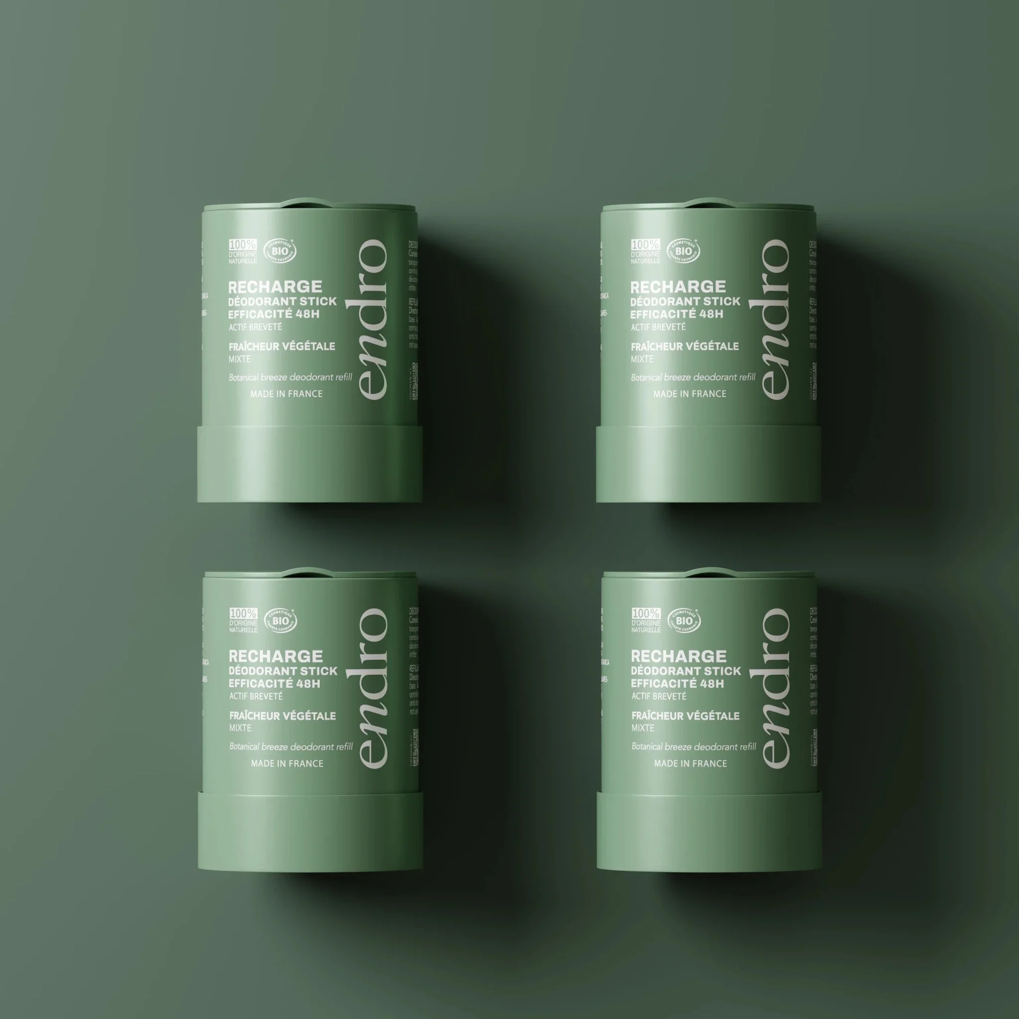 Pack 1 an de recharge de déodorant stick - Fraîcheur végétale